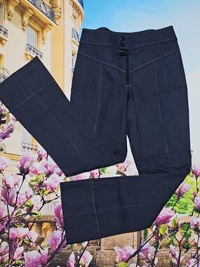 cinq a sept High Waist Blue Pants Size 0